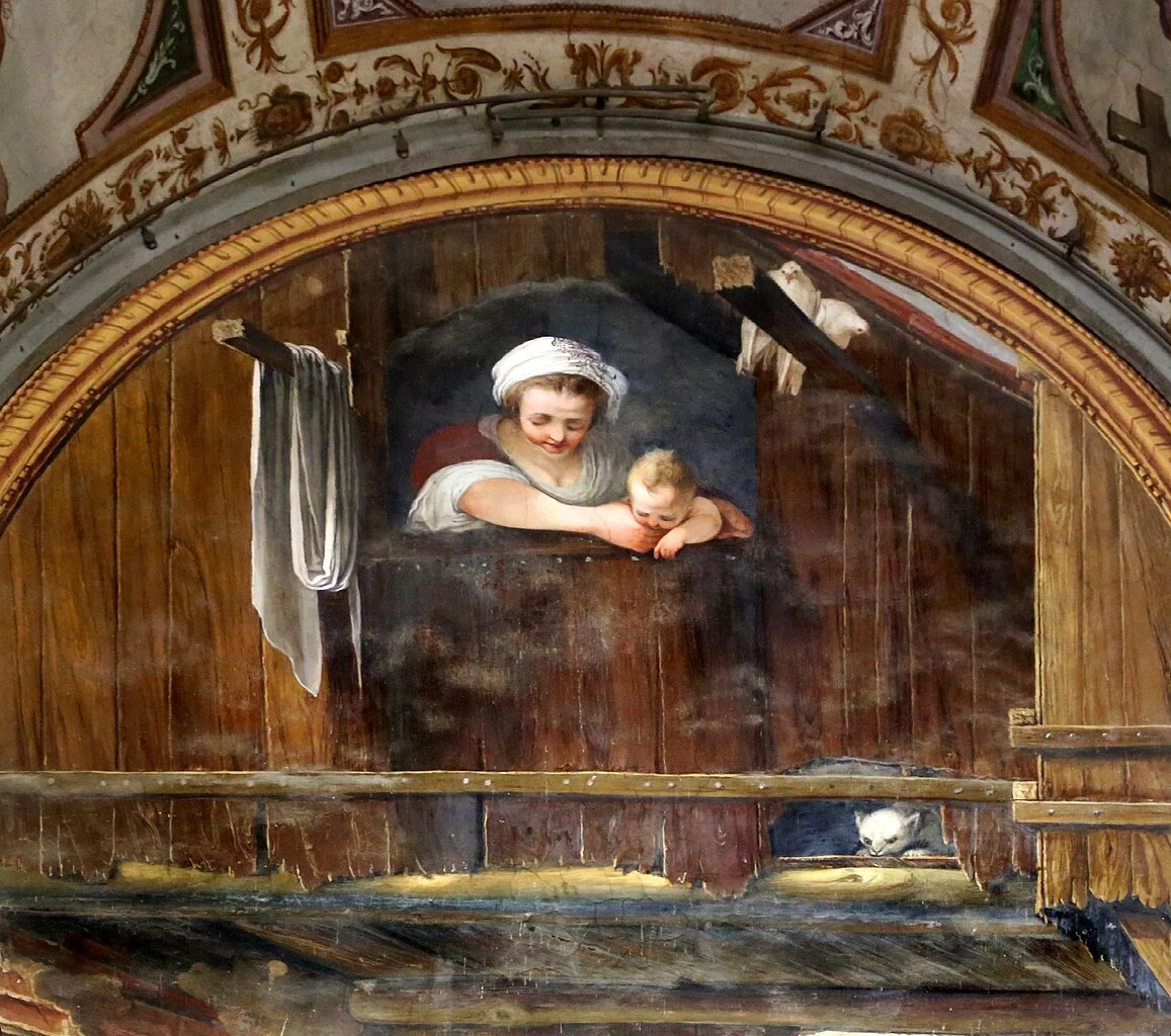 Giovanni Mannozzi 9 Accademia di Belle Arti Cappella della Crocetta o di Giovanni da san Giovanni Fuga in Egitto dettaglio