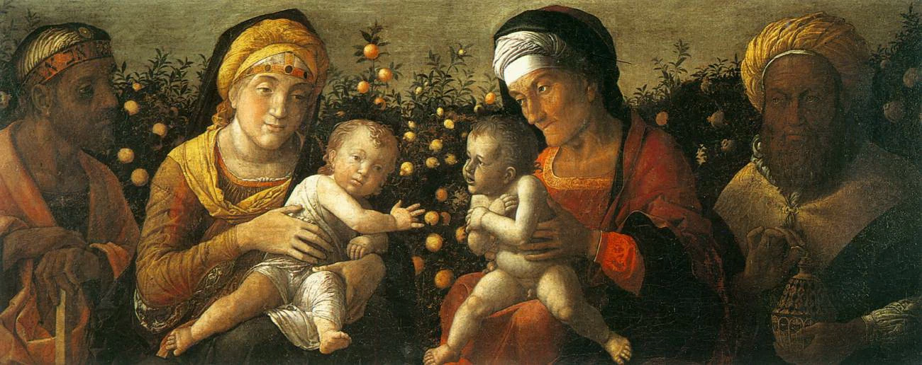 La Sacra Famiglia con Giovannini - Cappella di Giovanni Battista, Sant'Andrea, Mantova