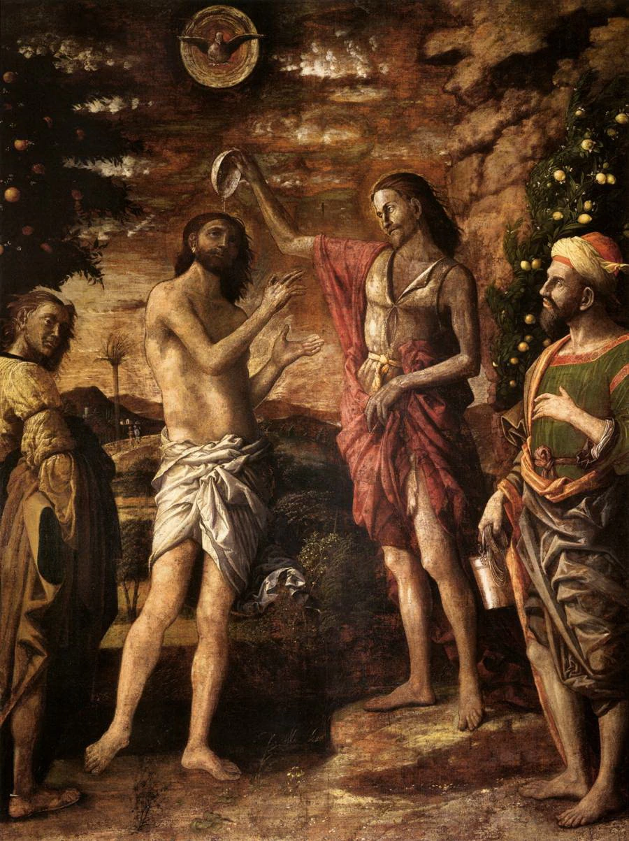Battesimo di Cristo - Cappella di Giovanni Battista, Sant'Andrea, Mantua