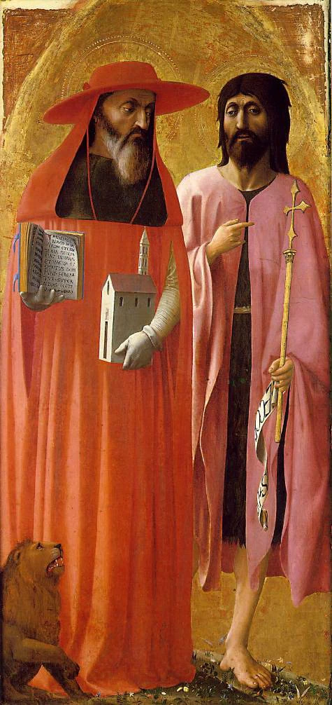46 San Girolamo e san Giovanni Battista National Gallery, London
