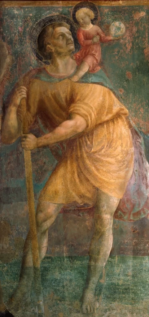 56 Masaccio San Cristoforo San Clemente, Roma