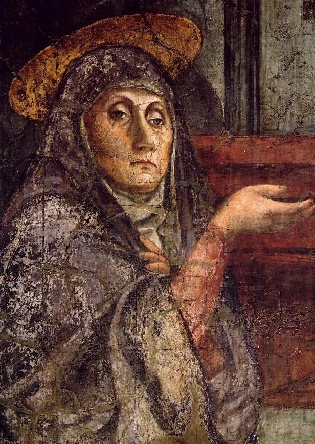 67 Masaccio Trinità Santa Maria Novella, Firenze dettaglio