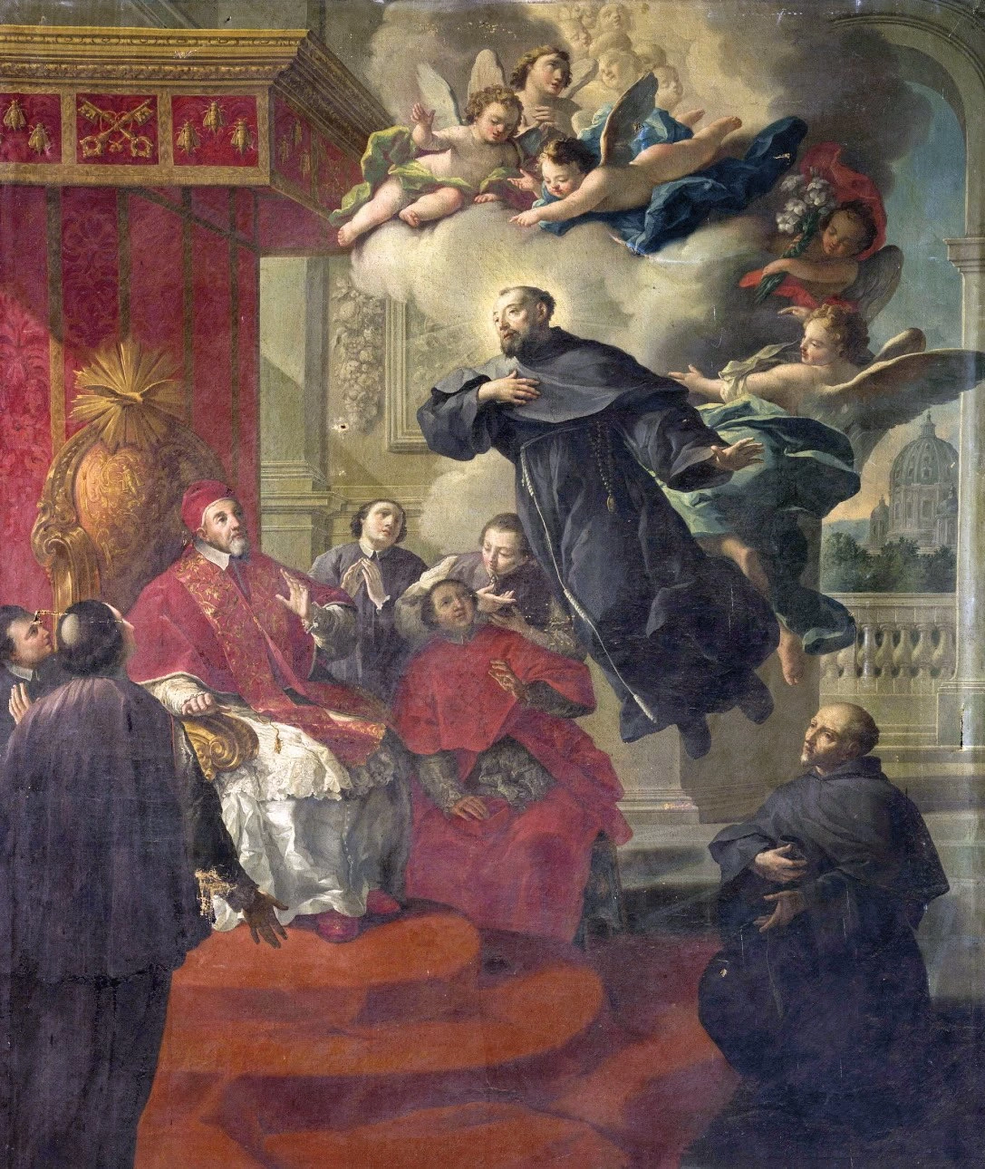 Ludovico Mazzanti 67 Il volo di San Giuseppe di Copertino al cospetto di Papa Urbano VIII