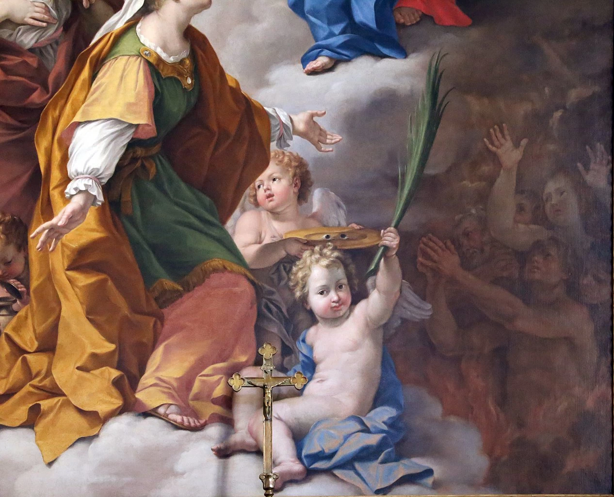 Ludovico Mazzanti 71 Madonna col Bambino e santa Lucia Duomo di Viterbo dettaglio 2