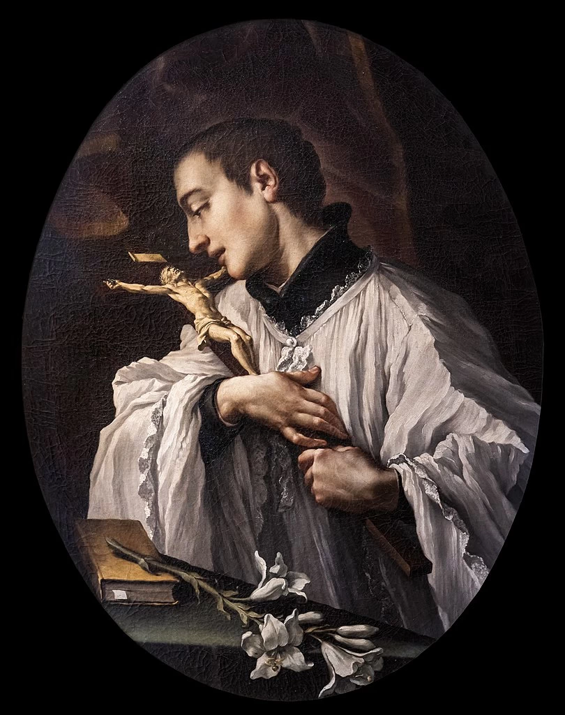 Ludovico Mazzanti 75 San Luigi Gonzaga adora il crocifisso