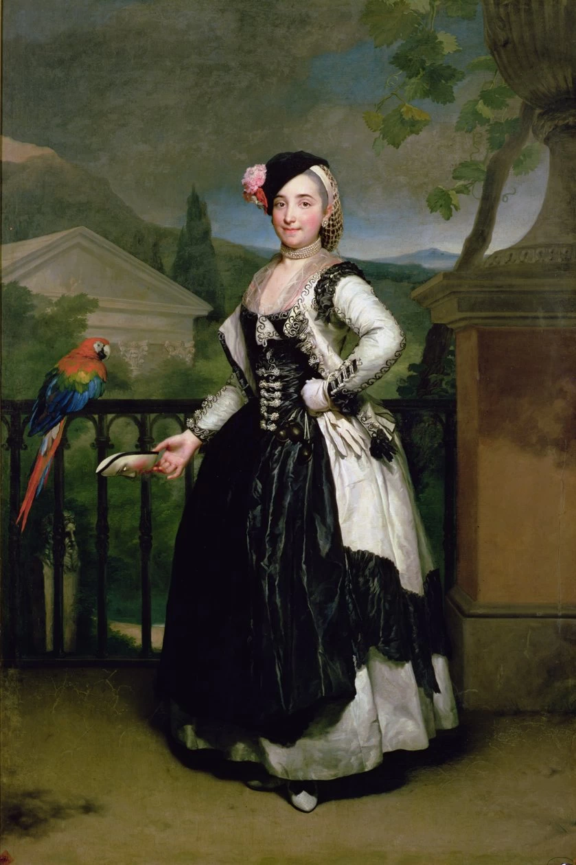 Anton Raphael Mengs 73 Ritratto di Isabella Parrena Arce Ruiz de Alarcon Real Academia de Bellas Artes de San Fernando, Madrid