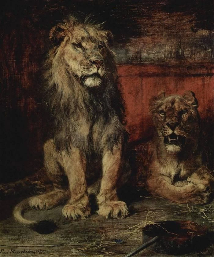 Paul Friedrich Meyerheim 42 Leoni, 1885 Hermitage, San Pietroburgo