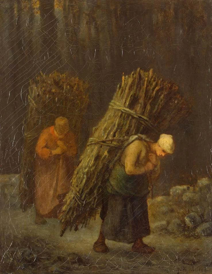 Jean François Millet 21 Contadine con fascine di legna Hermitage, San Pietroburgo