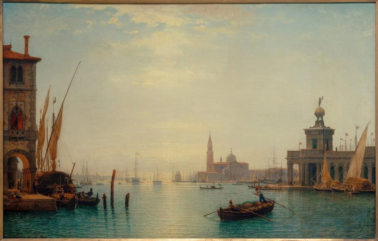 Carl Morgenstern 87 Venezia, Canal Grande, veduta di S.Giorgio