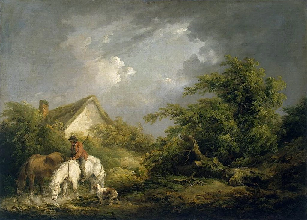 George Morland 82 Prima di un temporale Hermitage, San Pietroburgo