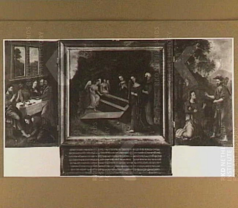 126 Trittico con Maria Maddalena piangente sulla tomba di Cristo (al centro)