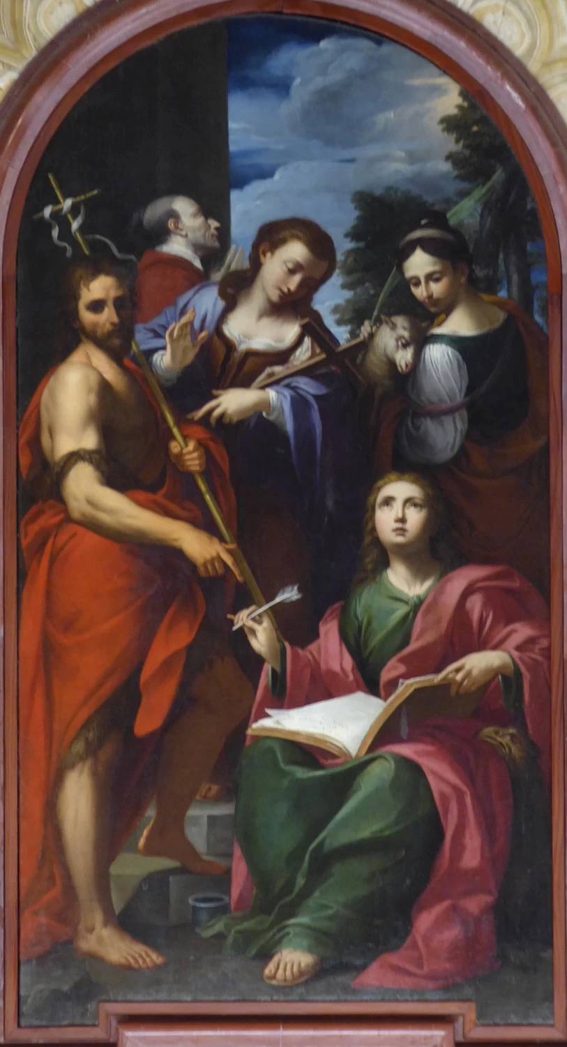 Domenico Maria Muratori 18 Sacra Conversazione. SS. Carlo, G. Battista, Giovanni evangelista, Maria Maddalena e Agnese, di Domenico Cappella di san Brizio, Duomo di Orvieto 1