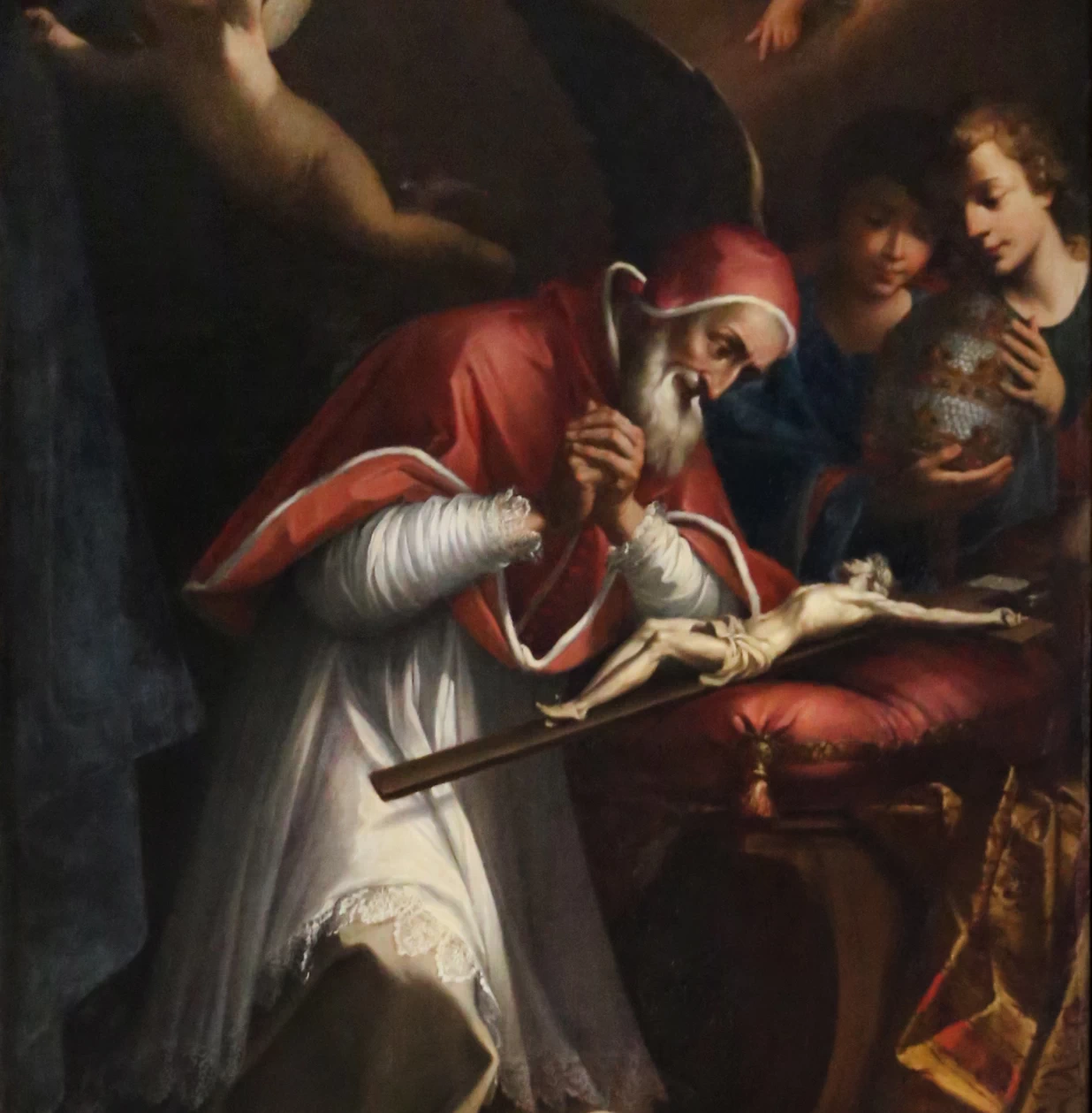 Domenico Maria Muratori 21 San Pio V e il miracolo del Crocifisso Basilica di Santa Sabina, Roma dettaglio