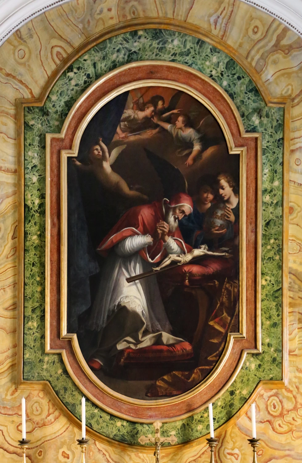 Domenico Maria Muratori 23 San Pio V e il miracolo del Crocifisso Basilica di Santa Sabina, Roma