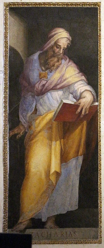 Giovanni Battista Naldini 115 Zaccaria. Da scene della vita di Giovanni Battista Trinità dei Monti Roma