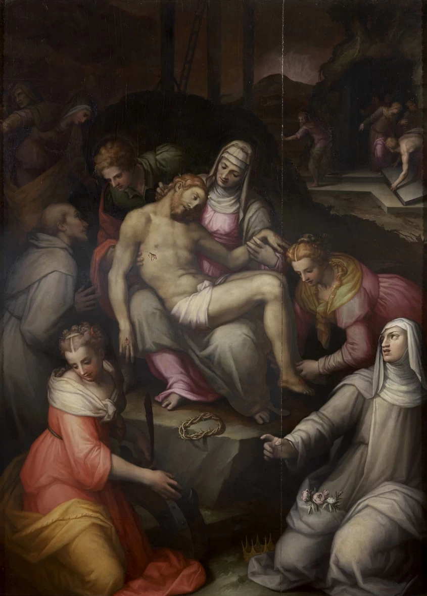 Giovanni Battista Naldini 14 Compianto sul corpo di Cristo morto Palazzo Buonsignori e Brigidi , Siena