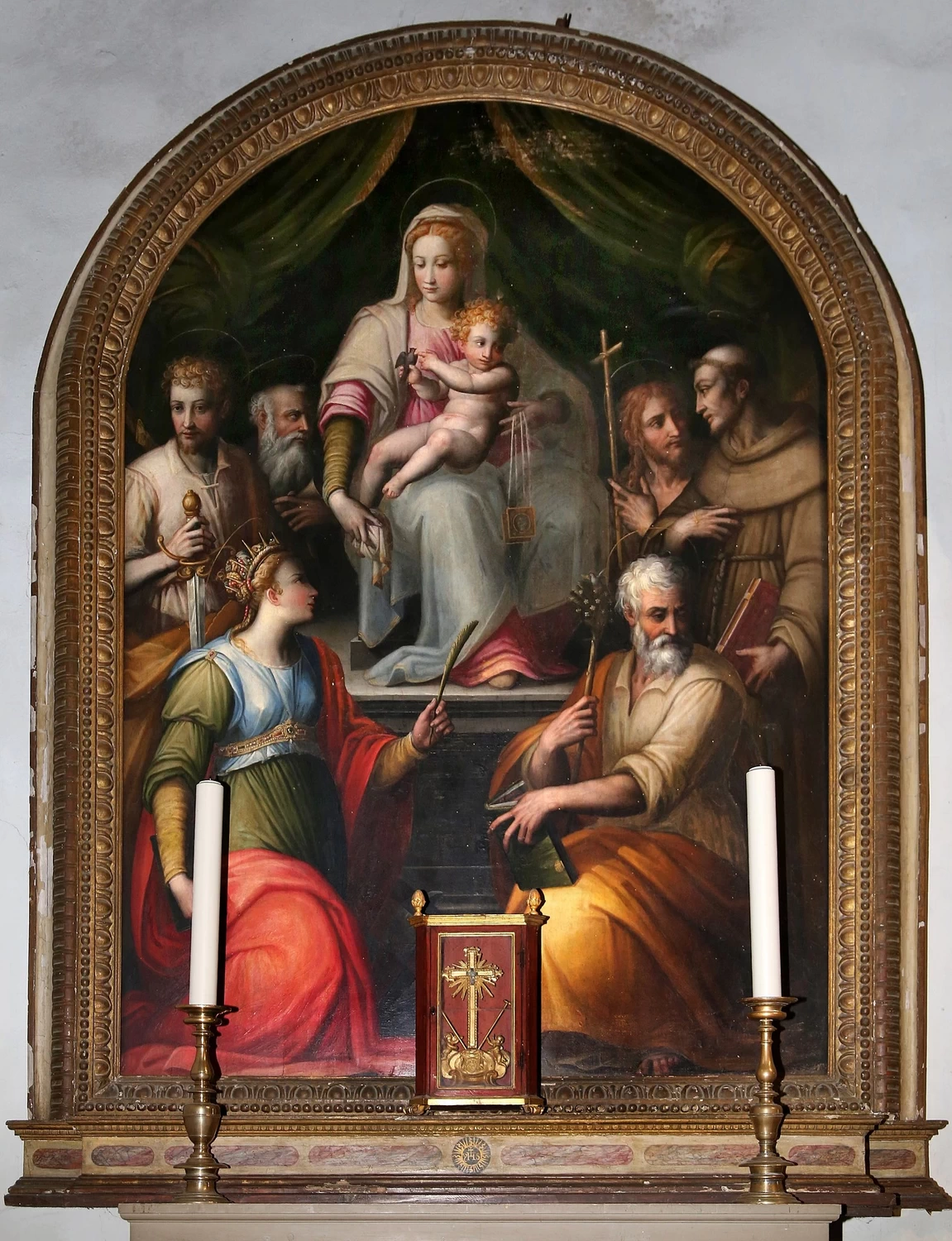 Giovanni Battista Naldini 59 Madonna col Bambino e sei santi Santa Maria (Dicomano