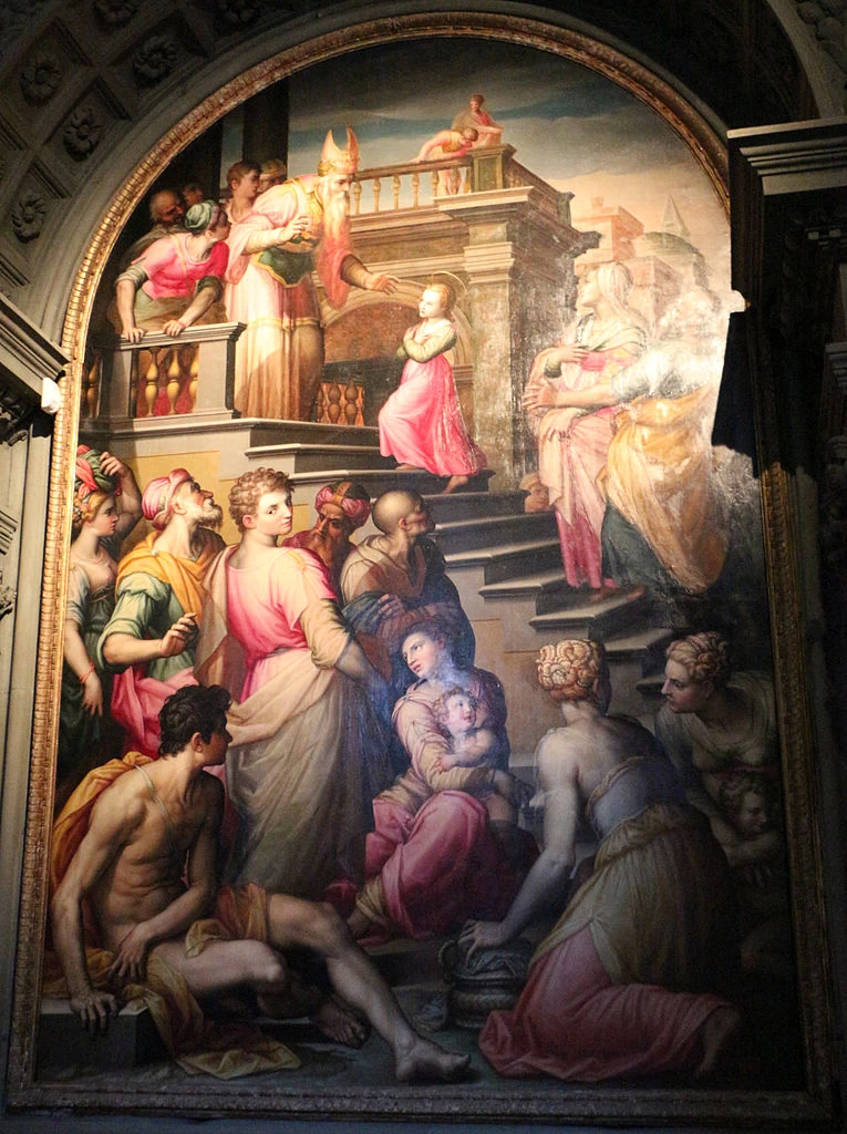 Giovanni Battista Naldini 79 Presentazione di Maria al tempio Duomo di Volterra