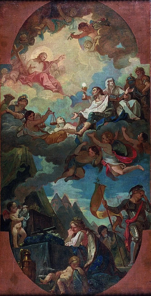 Charles Joseph Natoire 7 Apoteosi di san Luigi Musée des beaux arts de Brest