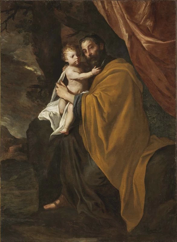 62 Pietro Novelli San Giuseppe col bambino