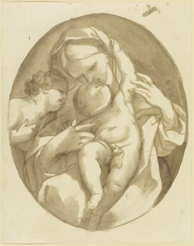 Adam Friedrich Oeser 21 Madonna col Bambino e Giovannino