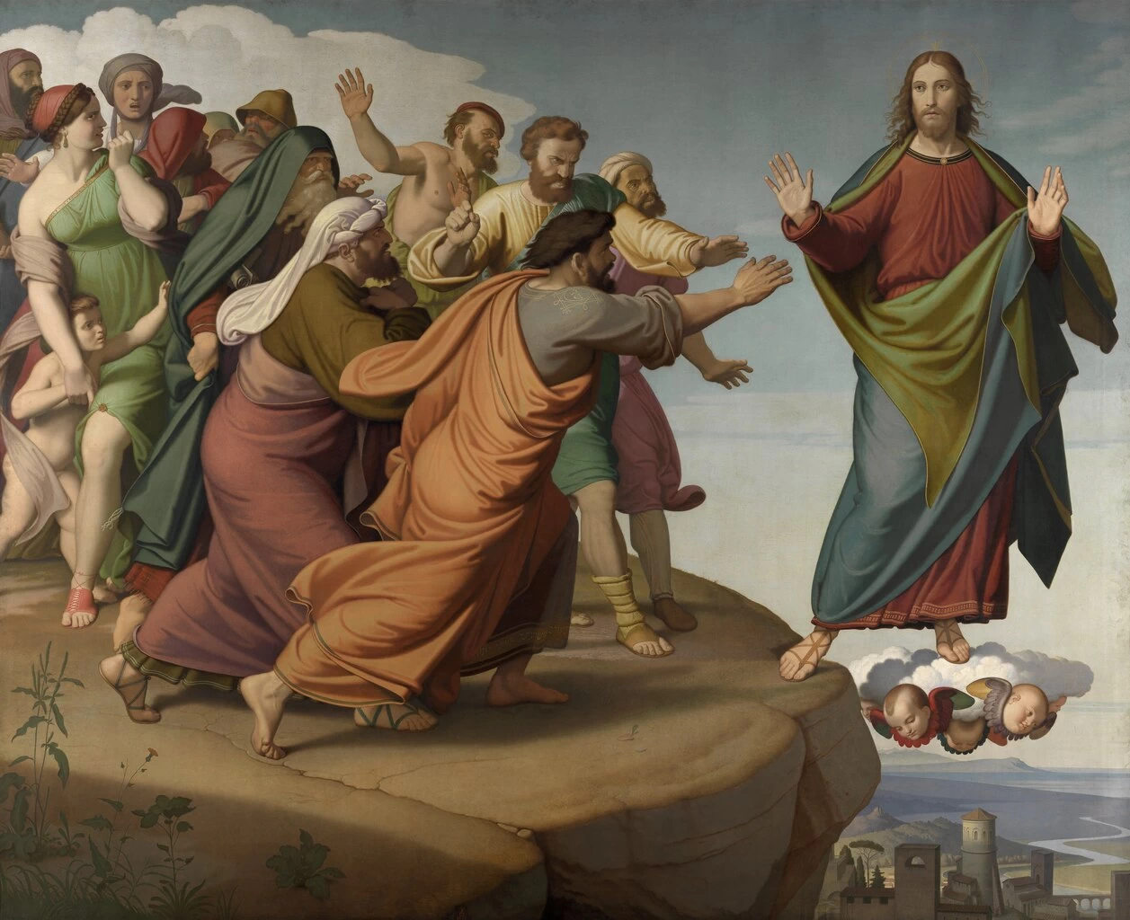 Friedrich Overbeck 19 Cristo fugge ai farisei Royal Museum of Fine Arts Antwerp