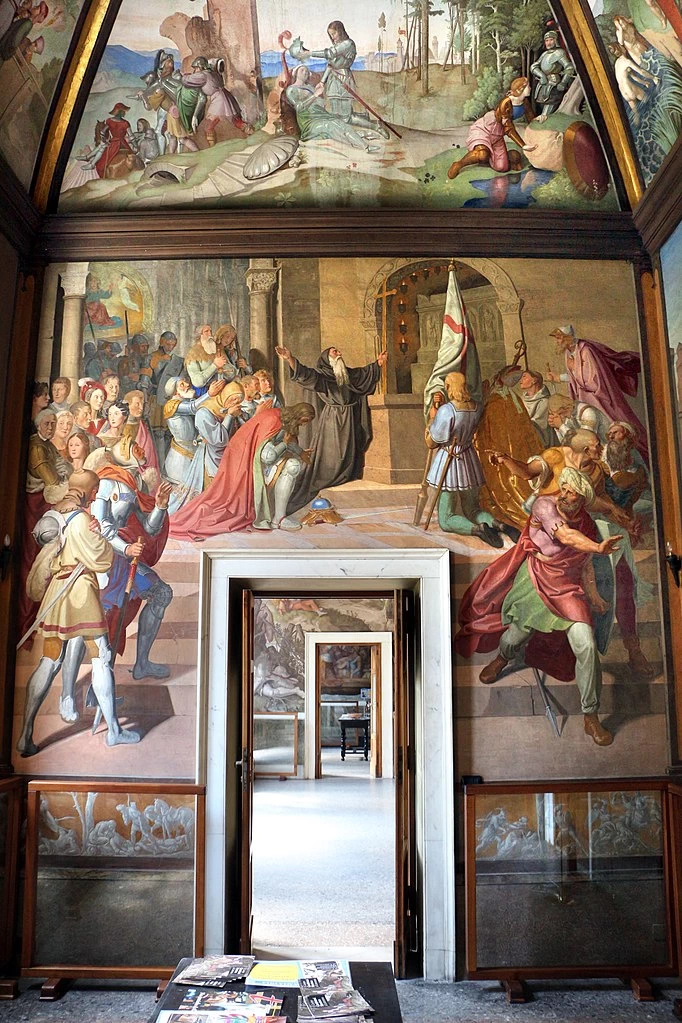 Friedrich Overbeck 9 Casa Massimo, stanza del Tasso San Giovanni in Laterano, Roma consacrazione di Goffredo da Buglione