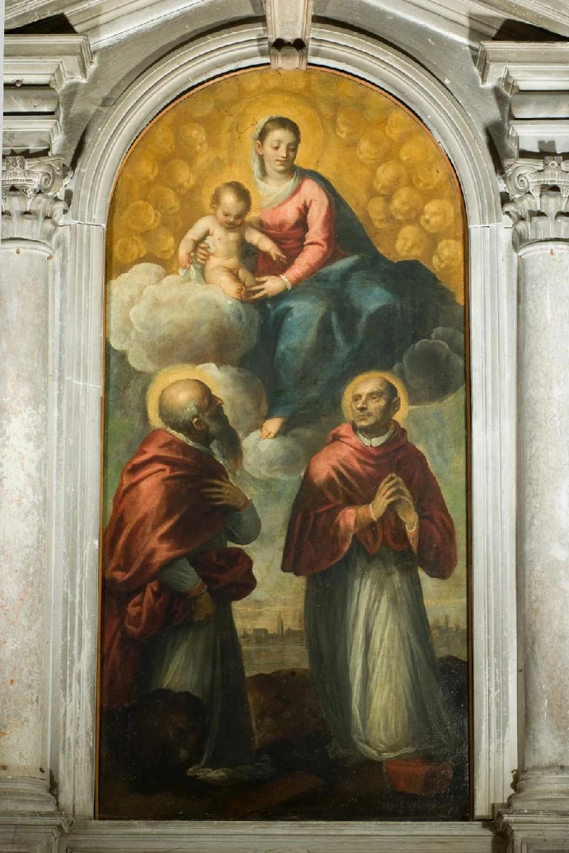 Negretti J. (1610 - 1620), Vergine, SS.Carlo e Gerolamo