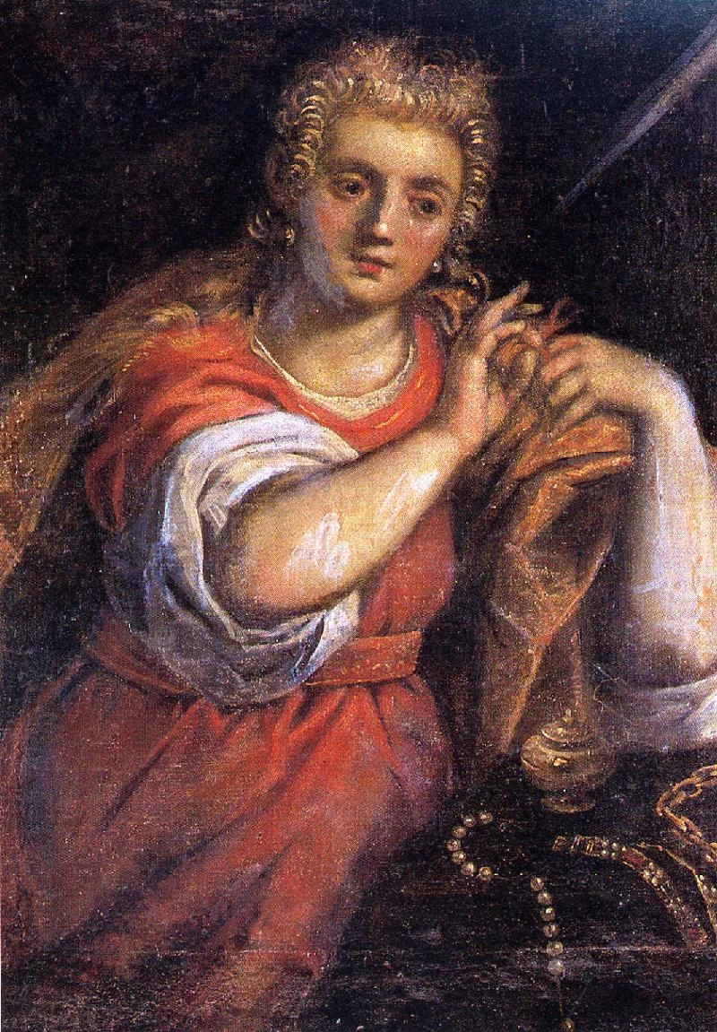 Negretti J. inizio sec. XVII, Dipinto con S. Maria Maddalena