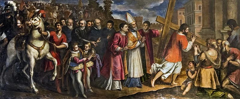 L'imperatore Eraclio riporta la croce al calvario - Venezia