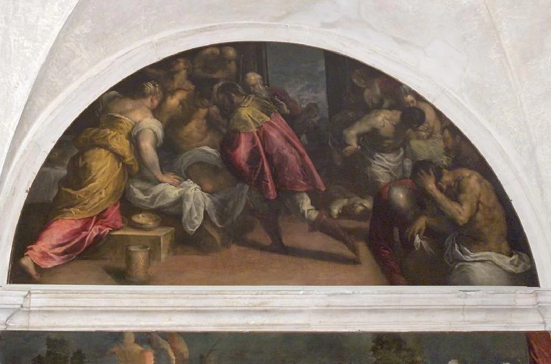 Negretti J. (1590 - 1603), San Rocco guarisce gli appestati