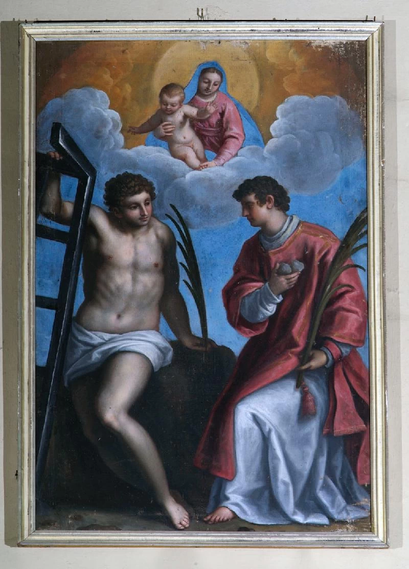 Primo quarto sec. XVII, Madonna con Gesù Bambino e santi - berweb