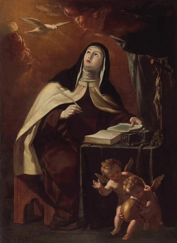 Antonio Palomino 64 Santa Teresa di Gesù scrive