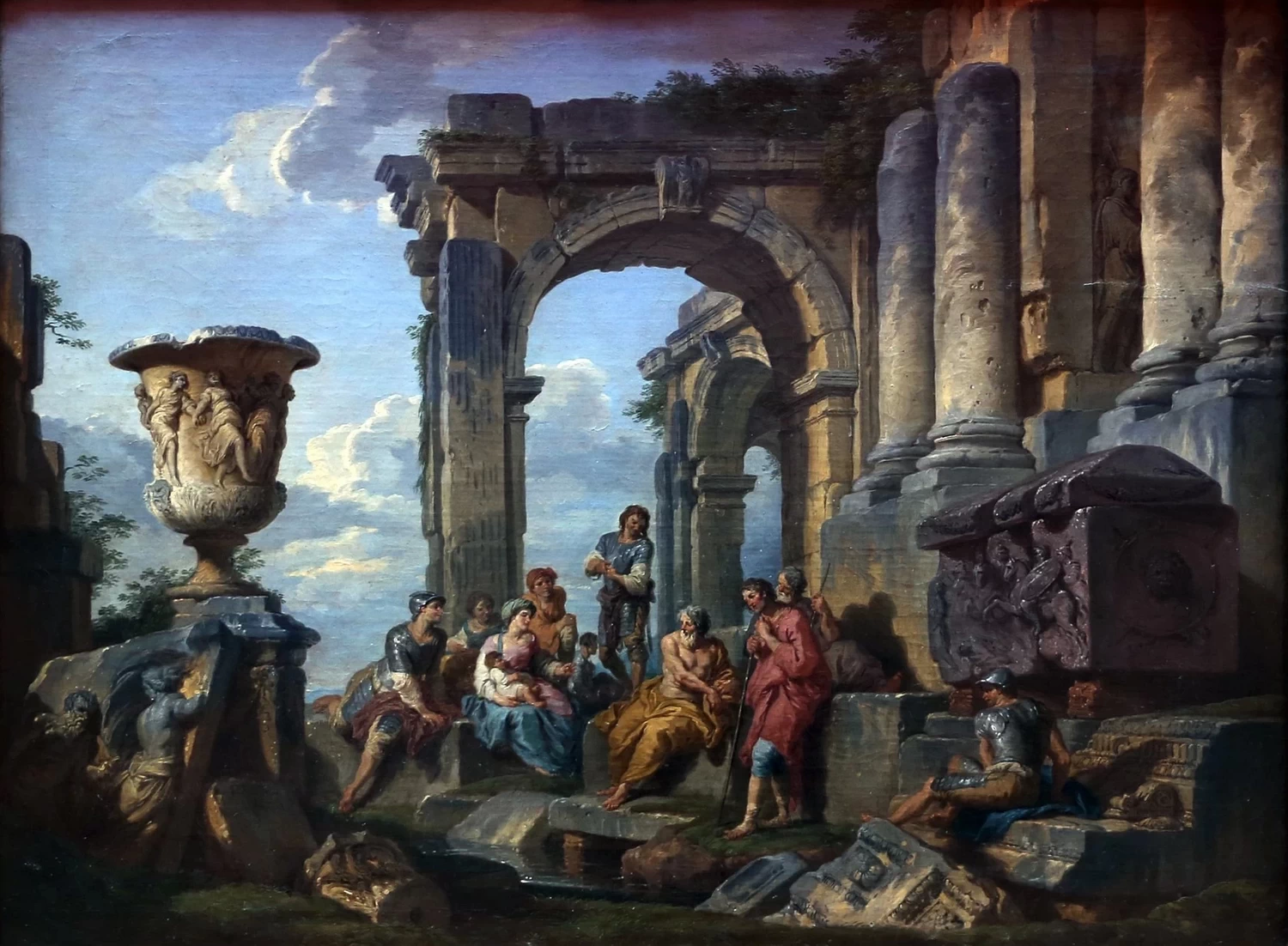 Giovanni Paolo Pannini 16 capriccio con san Pietro che predica ai romani National Gallery of Ireland