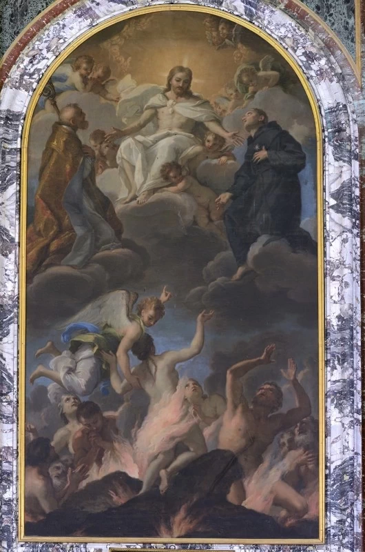 Giuseppe Passeri 12 Cristo con santi e anime purganti
