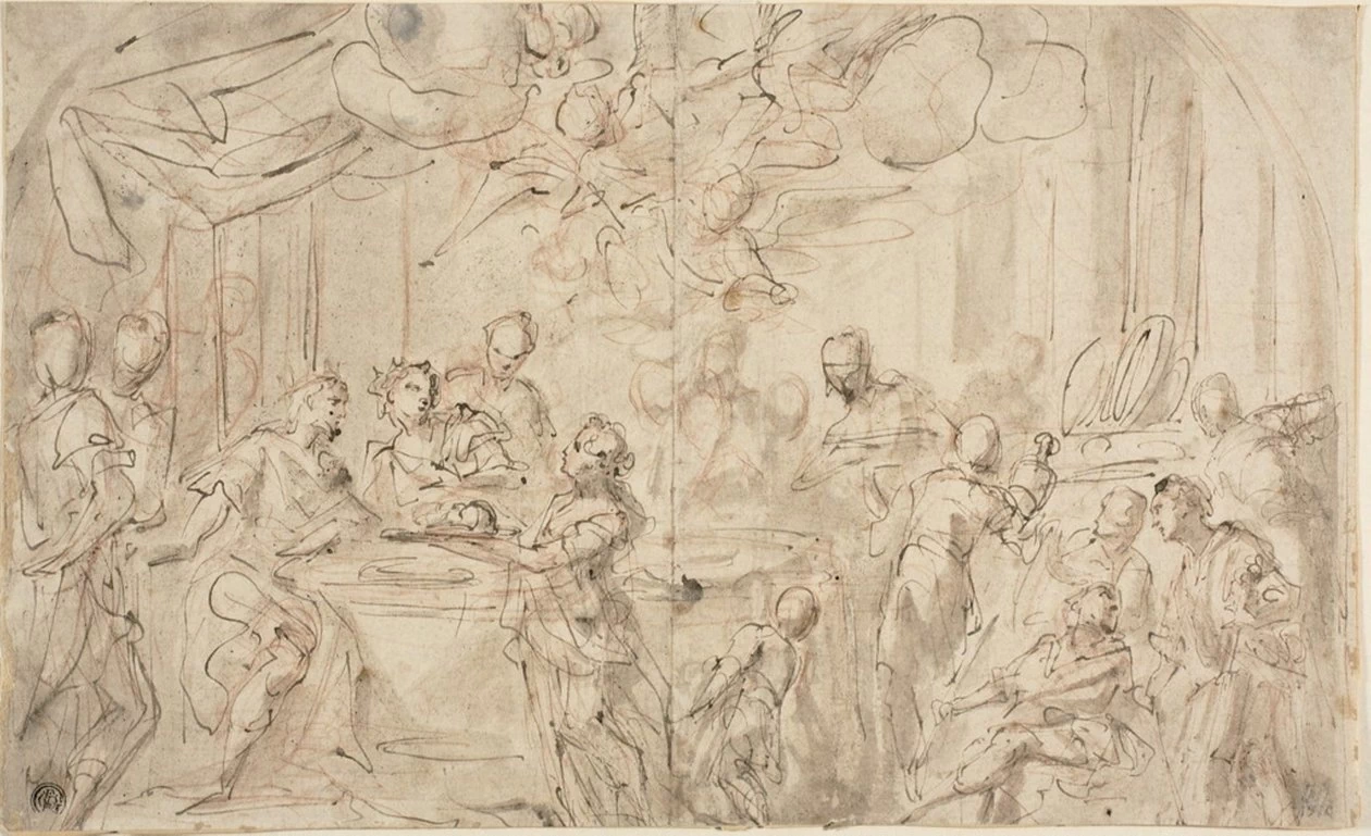 Giovanni Antonio Pellegrini 266 Salomè con la testa di San Giovanni Battista davanti a Erode Art Institute of Chicago