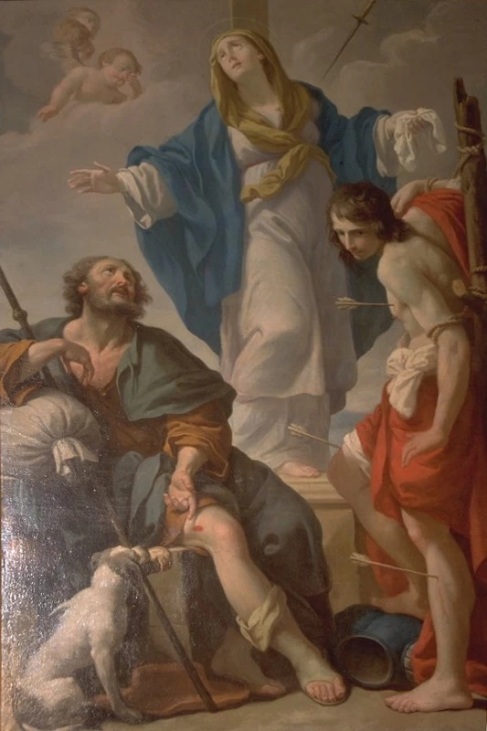 Giuseppe Peroni 30 Madonna Addolorata, San Rocco e San Sebastiano Langhirano, Parma