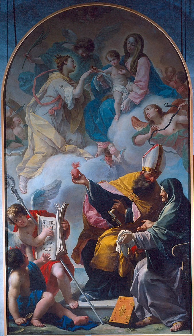 Giuseppe Peroni 36 Madonna con Bambino e Santa Caterina, Sant'Agostino e Santa Monica Galleria Nazionale di Parma