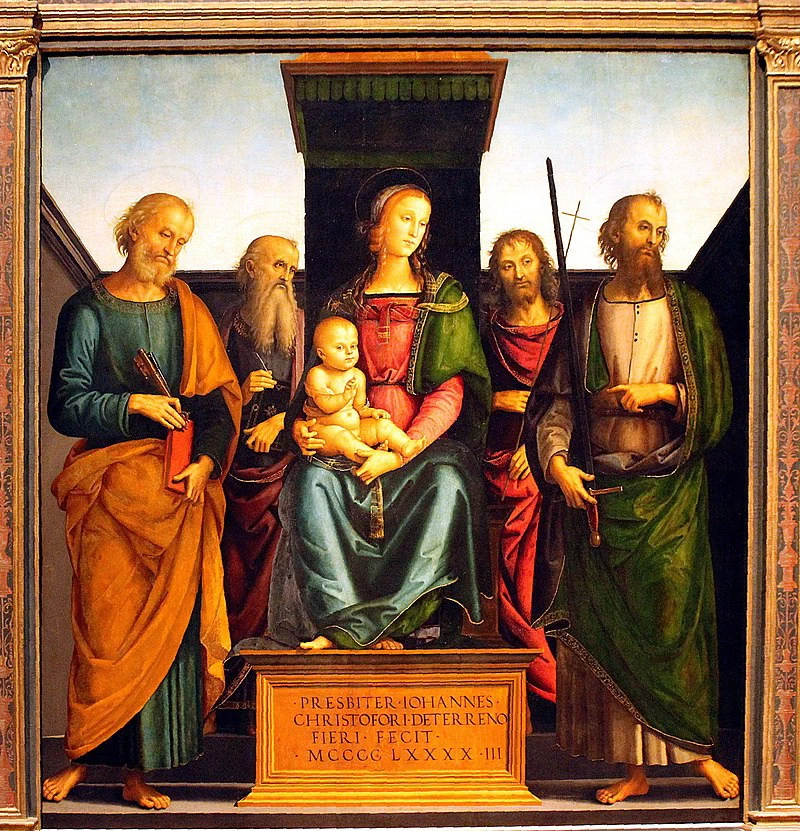 La Vergine col Bambino e santi - Vienna, Museum of Art History
