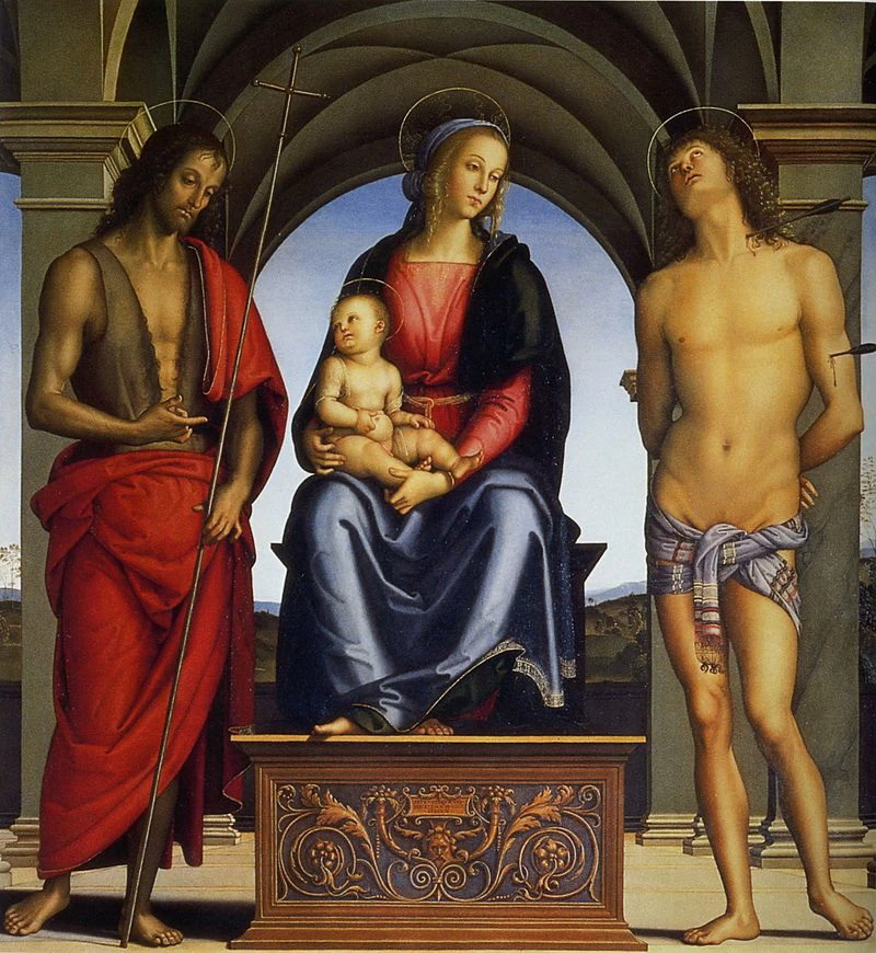 Madonna in trono col Bambino tra i Santi Giovanni Battista e Sebastiano