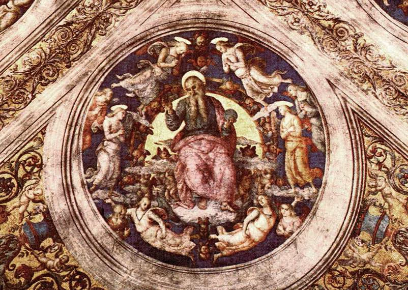Dio Creatore - Stanza dell'Incendio di Borgo, Palazzi Vaticani, Vatican