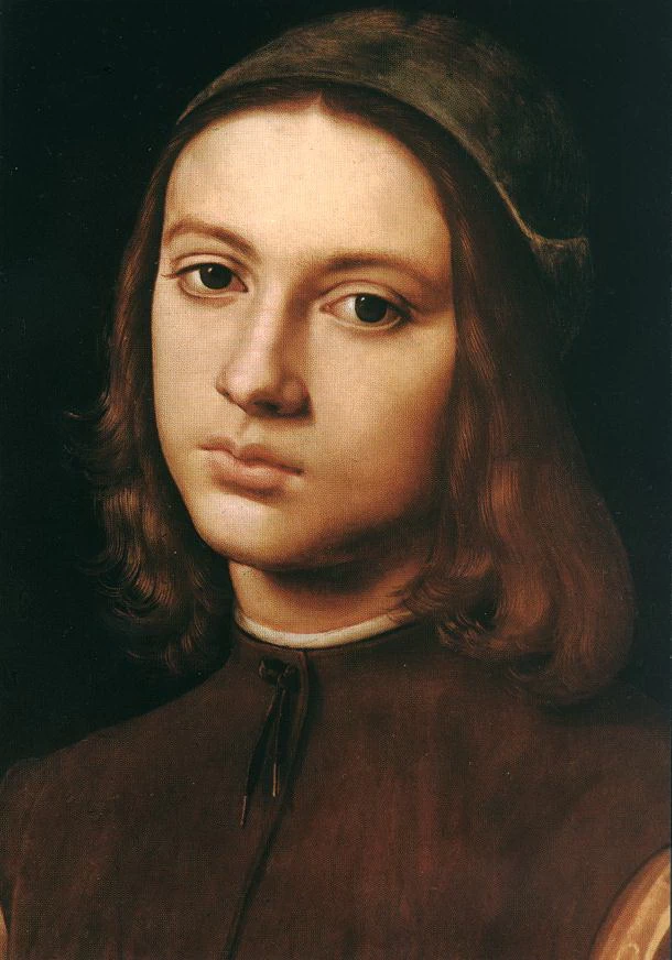 Ritratto di giovane uomo - dettaglio, Galleria degli Uffizi, Florence
