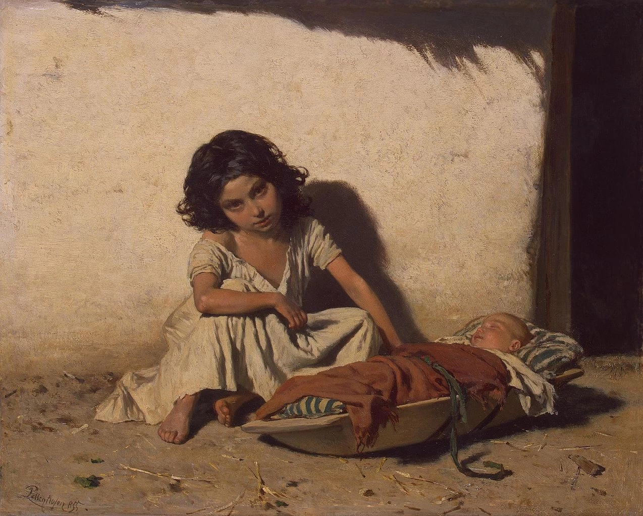 August von Pettenkofen 48 Gipsy Children Hermitage, San Pietroburgo