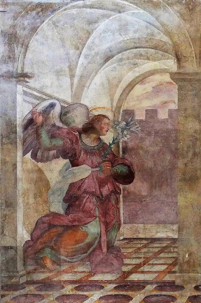 Stefano Pieri 11 L'Annunciazione Angelo annunciante Santa Prassede, Roma
