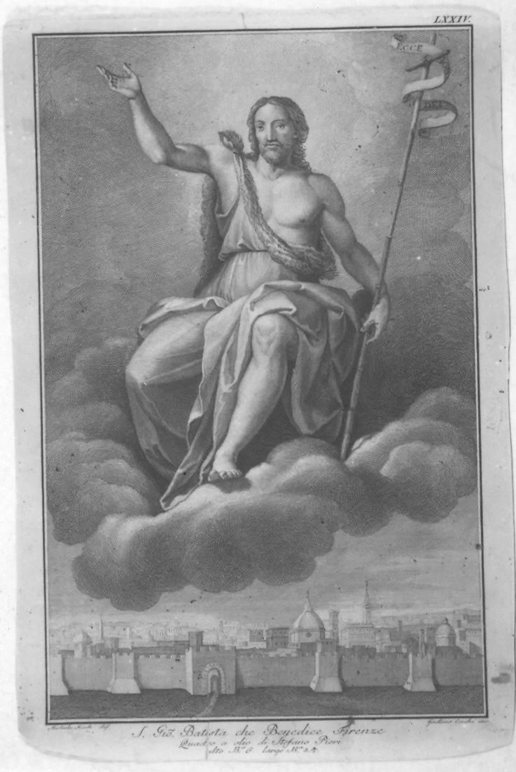 Stefano Pieri 22 San Giovanni Battista benedice Firenze