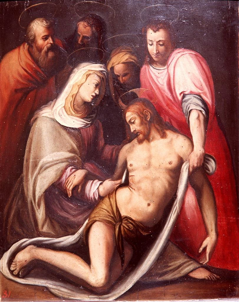 Stefano Pieri 7 compianto sul Cristo morto Palazzo Pitti, Firenze dettaglio