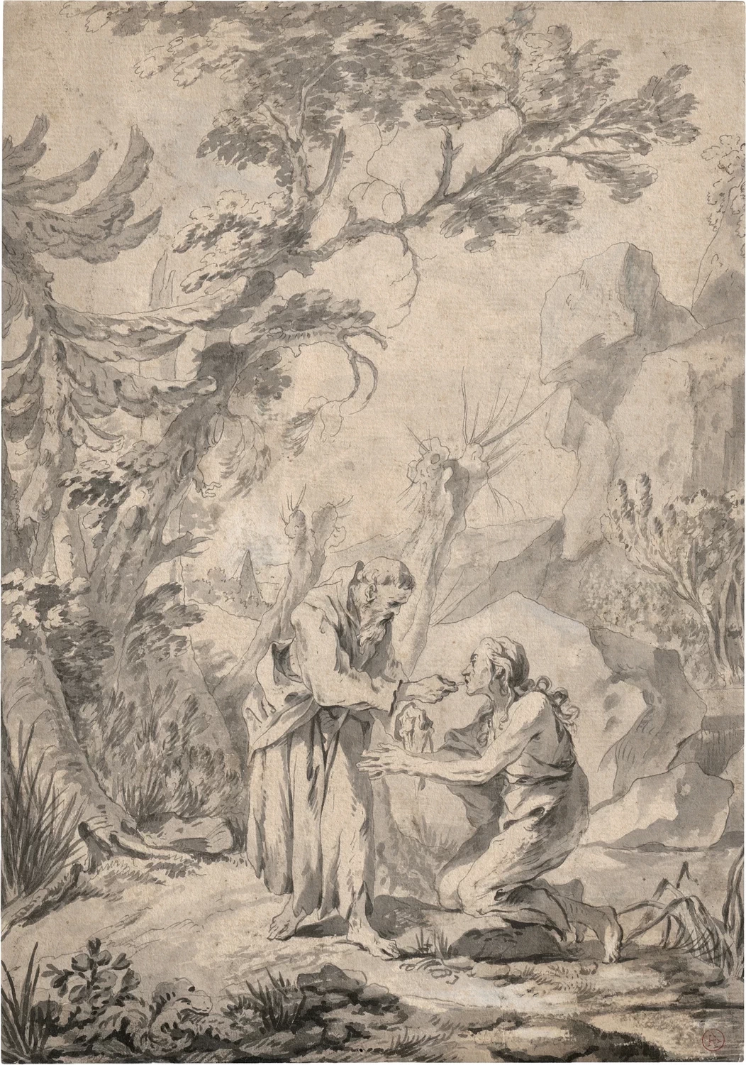 Jean Baptiste Marie Pierre 73 La Comunione di Maria Egiziaca di San Zosimo, 1762
