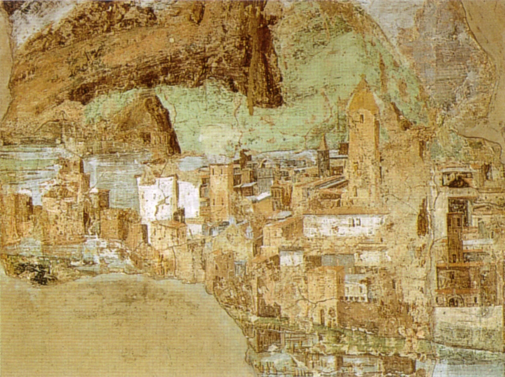 Veduta di città (1488 - 1490 circa), Museo Pio, Clementino