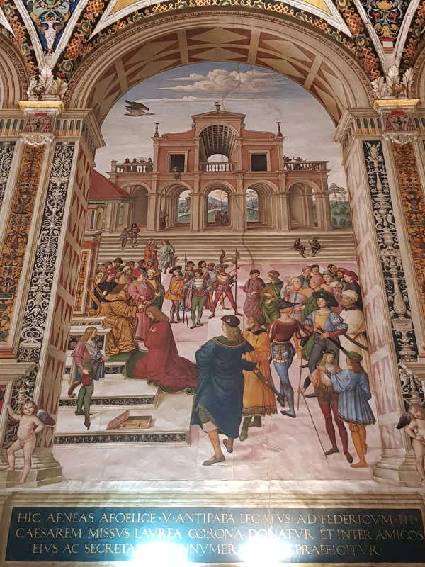 L’incoronazione di Enea Silvio a poeta - Piccolomini nella cattedrale di Siena