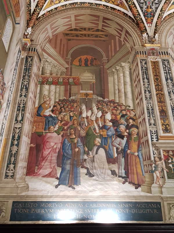 L’incoronazione papale di Enea Silvio - Piccolomini nella cattedrale di Siena
